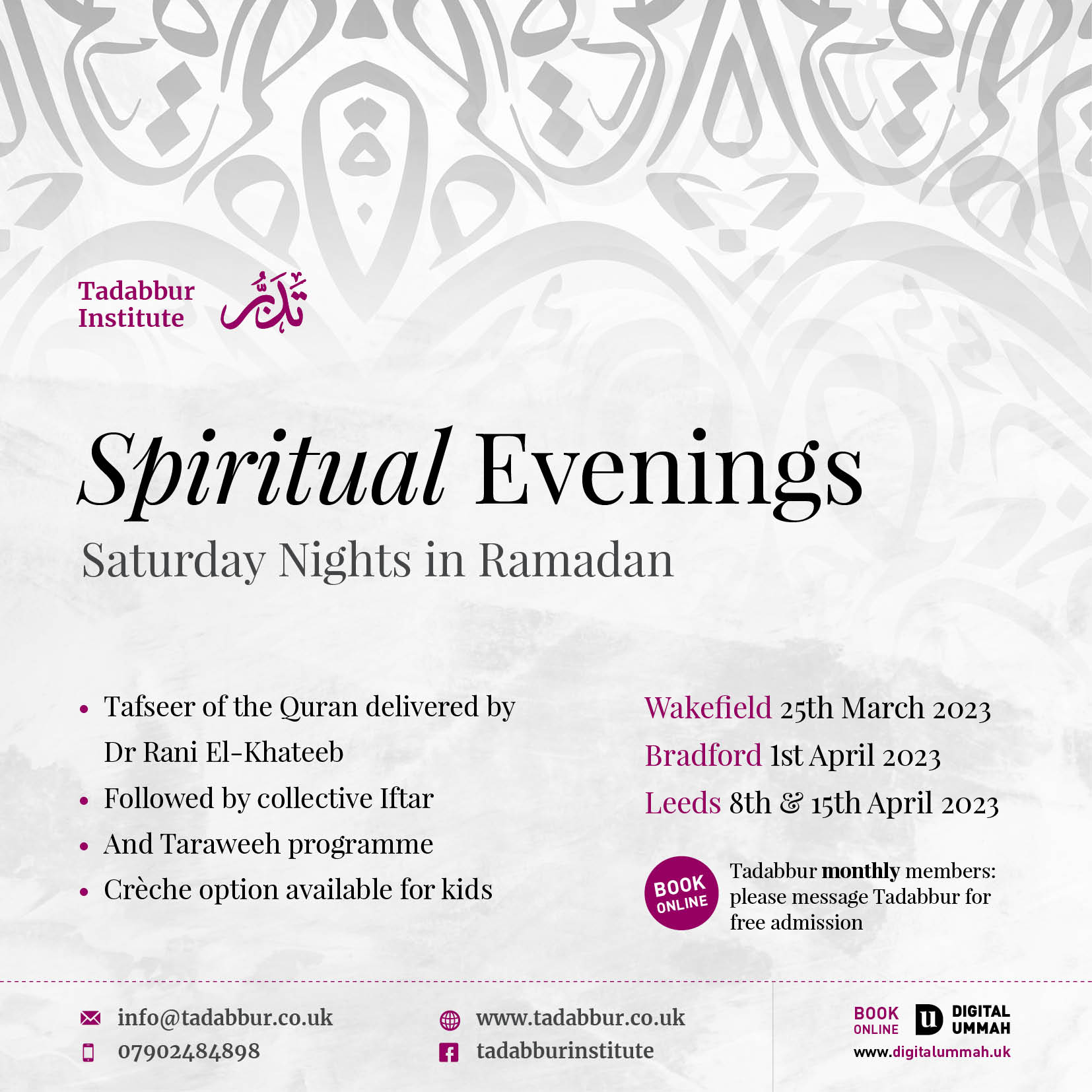 Spiritual Evenings - Ramadan 2023